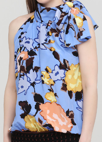 Голубое кэжуал платье Missoni с цветочным принтом
