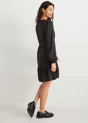 Чорна кежуал сукня C&A однотонна