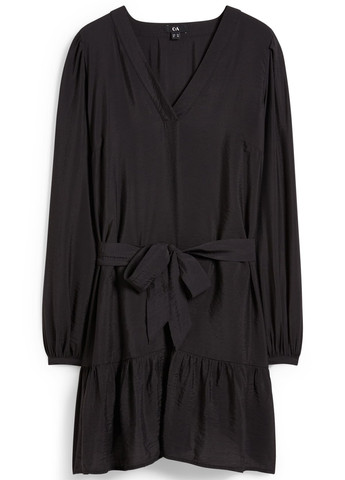 Чорна кежуал сукня C&A однотонна