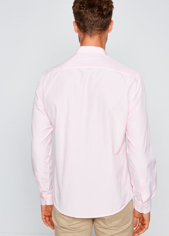 Сорочка KOTON однотонна світло-рожева кежуал бавовна