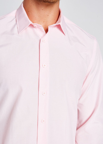 Сорочка KOTON однотонна світло-рожева кежуал бавовна