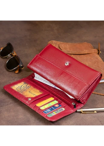 Женский кожаный кошелек 18,5х9,5х2,5 см st leather (252414597)