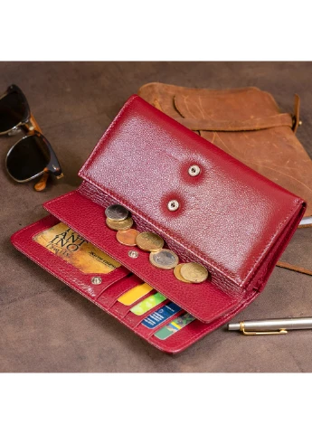 Женский кожаный кошелек 18,5х9,5х2,5 см st leather (252414597)