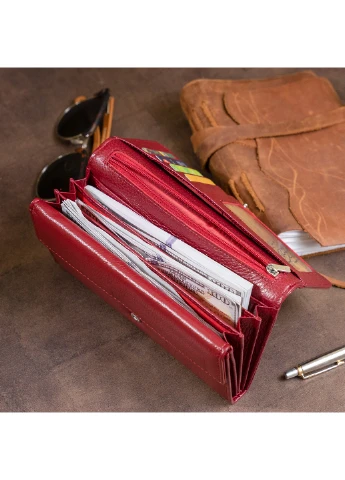 Женский кожаный кошелек 18,5х9,5х2,5 см st leather (252414597)