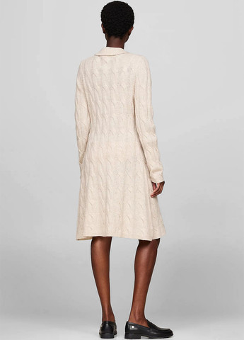 Бежева кежуал сукня Tommy Hilfiger однотонна