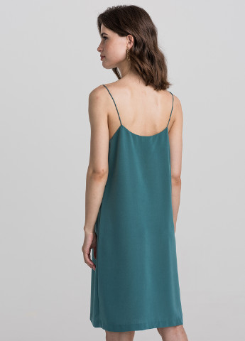 Темно-бірюзова кежуал сукня з відкритими плечима befree