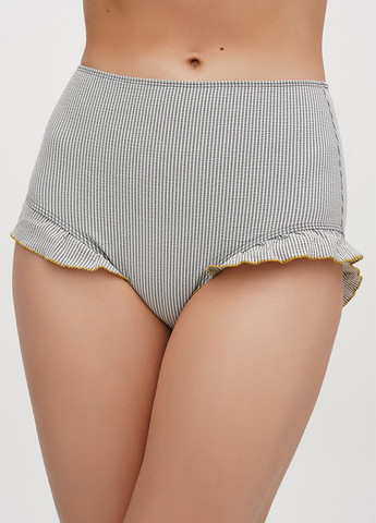 Белые купальные трусики-плавки в полоску Sample
