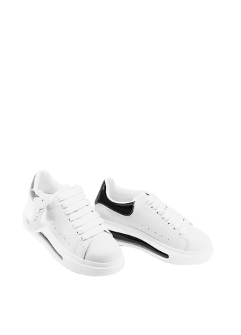 Черно-белые демисезонные кроссовки No Brand