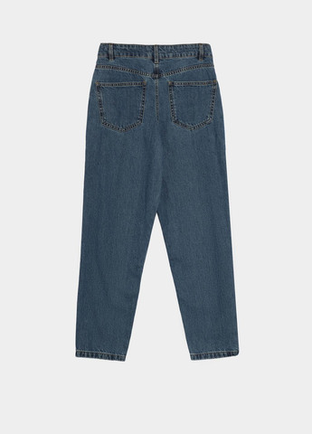 Синие демисезонные мом фит джинсы Reporter Young