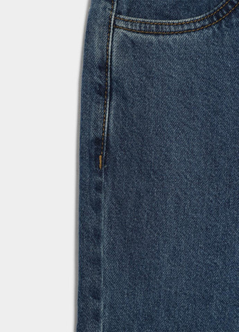 Синие демисезонные мом фит джинсы Reporter Young