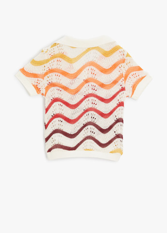 Цветная детская футболка-поло для девочки KOTON однотонная