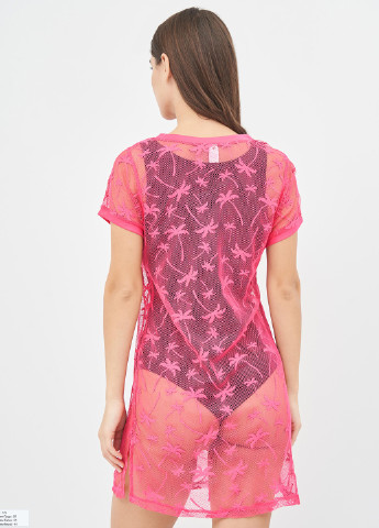 Розовое пляжное платье платье-футболка C&A однотонное