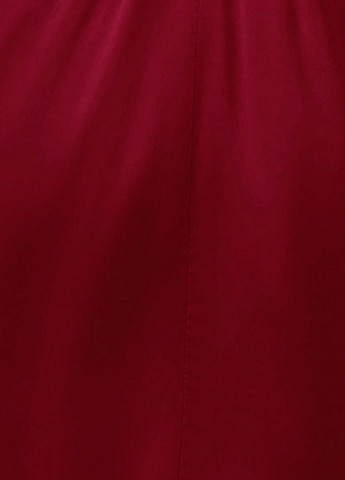 Бордовое кэжуал платье клеш SHEIN однотонное