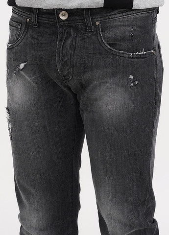 Серые демисезонные прямые джинсы Liu Jo