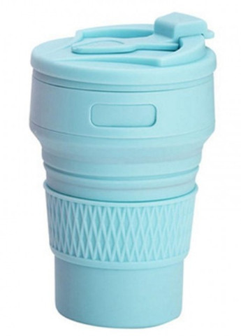 Складна сиконова чашка, 350 мл з трубкою, блакитна More (253888741)