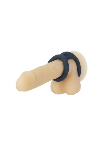 Двойное эрекционное кольцо – Tug – Versatile Silicone Cock Ring Lux (254151290)