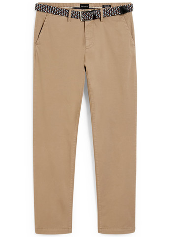 Бежевые кэжуал демисезонные прямые брюки C&A