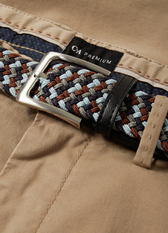 Бежевые кэжуал демисезонные прямые брюки C&A