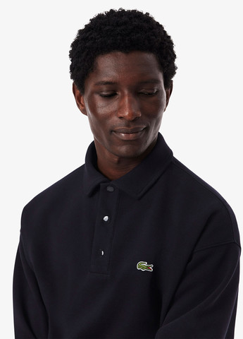 Индиго свитшот Lacoste однотонный нашивки (363619936)