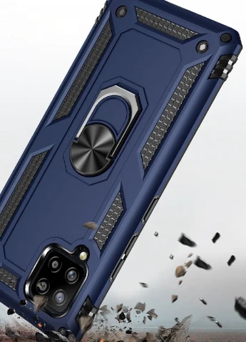 Ударопрочный чехол Serge Ring for Magnet для Samsung Galaxy A42 5G Темно-синий (is_00000043176_4) Epik (238479532)