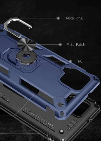 Ударопрочный чехол Serge Ring for Magnet для Samsung Galaxy A42 5G Темно-синий (is_00000043176_4) Epik (238479532)