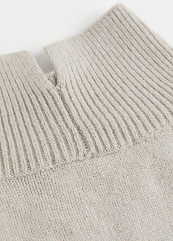 Світло-сіра кежуал сукня сукня светр H&M однотонна