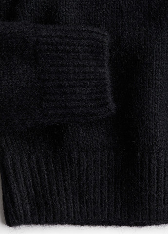 Черный зимний пуловер пуловер H&M