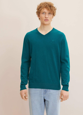 Морской волны демисезонный пуловер пуловер Tom Tailor