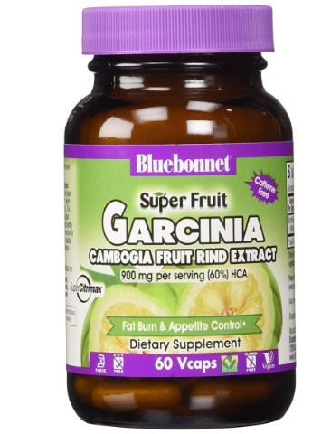 Экстракт Фрукта Гарциния Камбоджийская, Super Fruit,, 60 гелевых капсул Bluebonnet Nutrition (228291799)