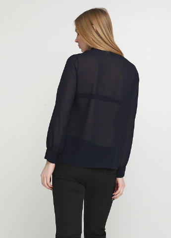 Темно-синяя демисезонная блуза New Collection