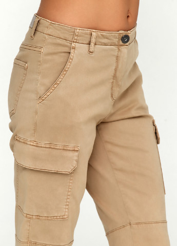 Бежевые кэжуал демисезонные карго брюки BRANDTEX COASTLINE