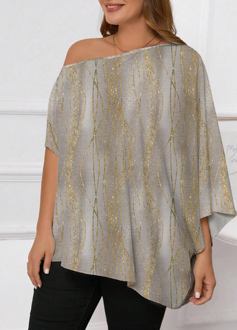 Комбинированная блуза SHEIN