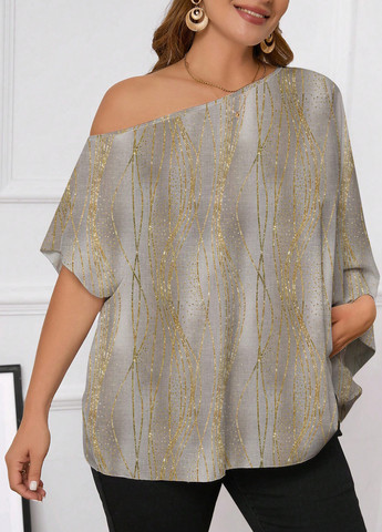 Комбинированная блуза SHEIN