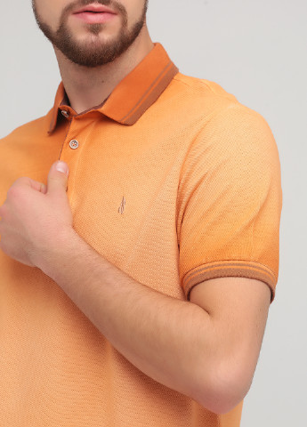 Оранжевая футболка-поло для мужчин Classic меланжевая