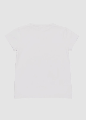Белая летняя футболка с коротким рукавом Boboli