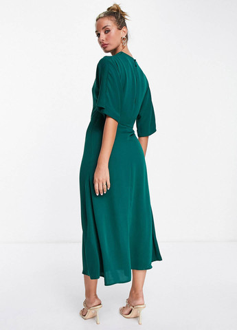 Зеленое кэжуал платье Asos однотонное