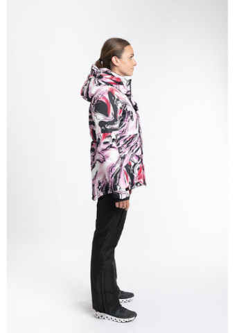 Куртка лыжная женская Pics белый/розовый (B2401-pink) Just Play (255344438)