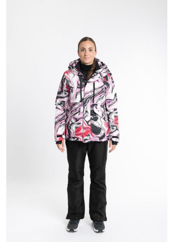 Куртка лыжная женская Pics белый/розовый (B2401-pink) Just Play (255344438)