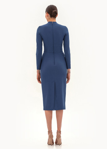 Блакитна кежуал сукня футляр BGL однотонна