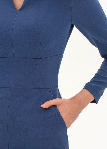 Блакитна кежуал сукня футляр BGL однотонна