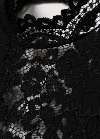 Чорна коктейльна сукня з відкритою спиною H&M однотонна