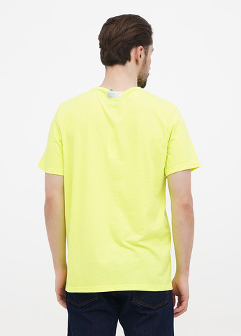 Кислотно-жёлтая футболка Bikkembergs