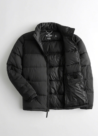 Чорна зимня куртка Hollister