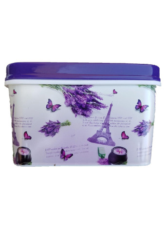 Пластиковый прямоугольный контейнер органайзер с крышкой ящик коробка для хранения 5,5л 20x28x12 см (472856-Prob) Эйфелева башня Francesco Marconi (251136026)