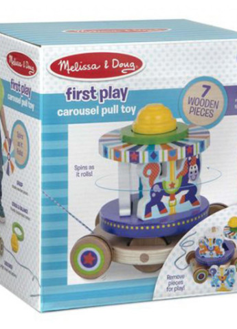 Развивающая игрушка Первая деревянная игрушка Карусель (MD13616) Melissa&Doug (254068834)