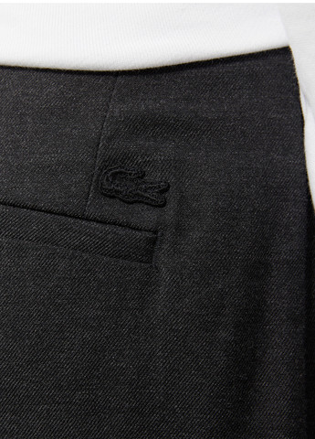 Темно-серые кэжуал демисезонные классические брюки Lacoste