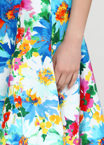 Комбинированное кэжуал платье Ralph Lauren с цветочным принтом
