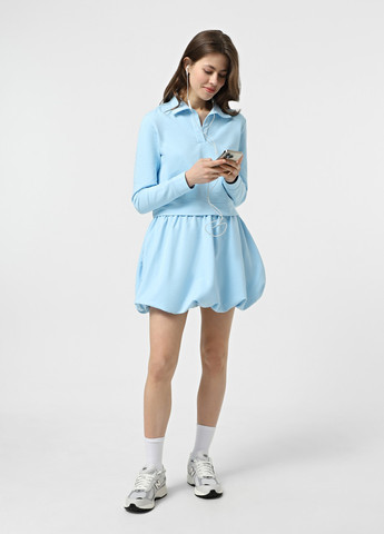 Блакитний світшот Promin однотонний без декору (337363186)