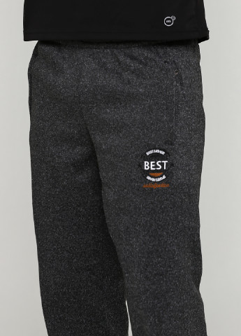 Темно-серые спортивные зимние прямые брюки Tovta