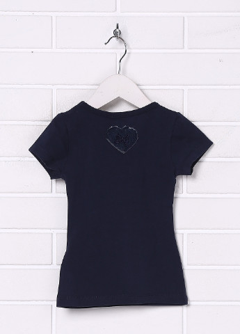 Темно-синя літня футболка з коротким рукавом Dolce & Gabbana